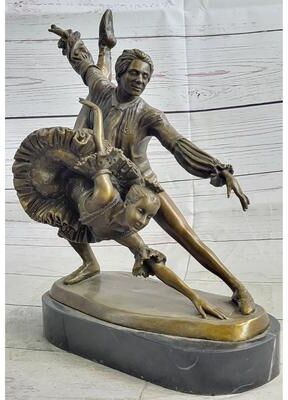 Bronzhaus Two Russian Ballerinas Ballet Dancers Bronze Sculpture Statue Figure Figurine By Aldo Vitaleh