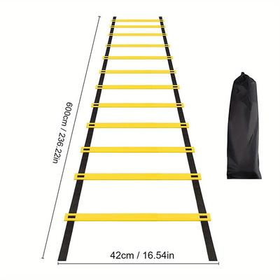 Speed Agility Ladder For Sports Training Nylon Straps For Enhanced Flexibility And Football Performance 6m
