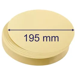 Franken 500er-Pack Moderationskarten »Kreis groß« 19,5 cm gelb