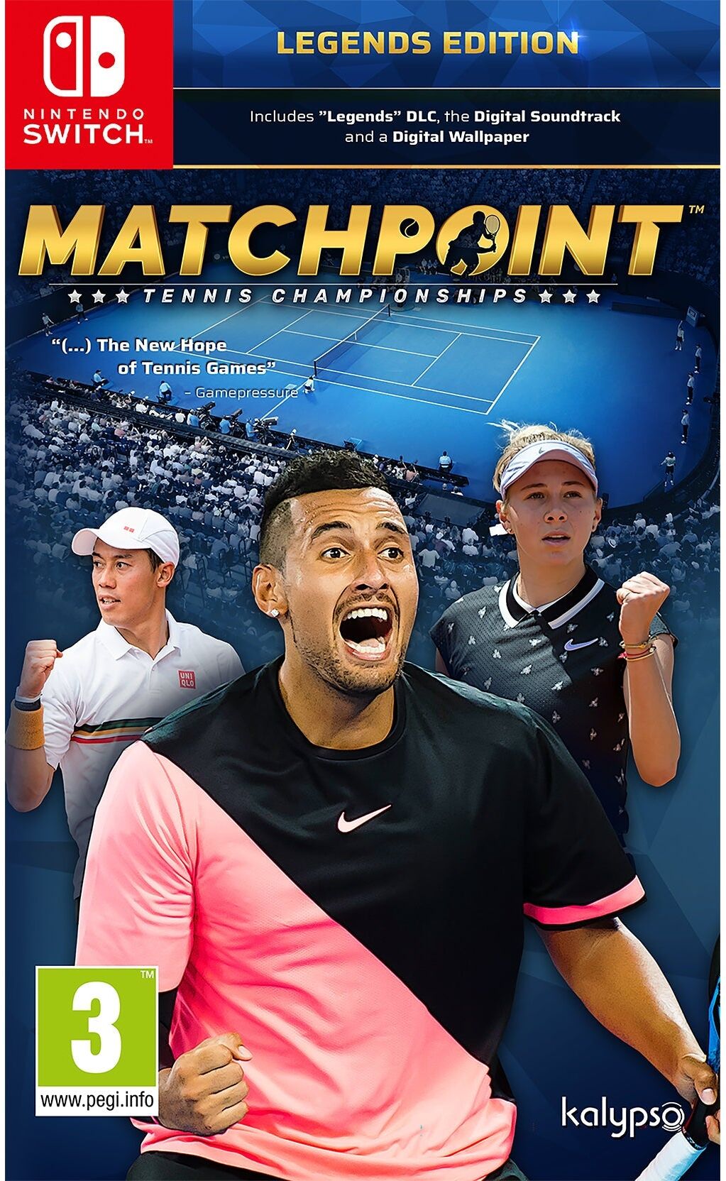Kalypso Media Matchpoint: Tennis Championships Legends Edition for Nintendo Switch (Game Cartridge) - Nintendo Switch Game - Tennis Simulation - Nintendo