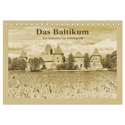 Das Baltikum - Ein Kalender im Zeitungsstil (Tischkalender 2027 DIN A5 quer), CALVENDO Monatskalender