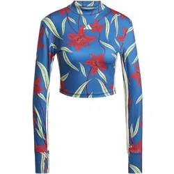 ADIDAS Damen Shirt x FARM RIO, Größe XS in Blau Blau
