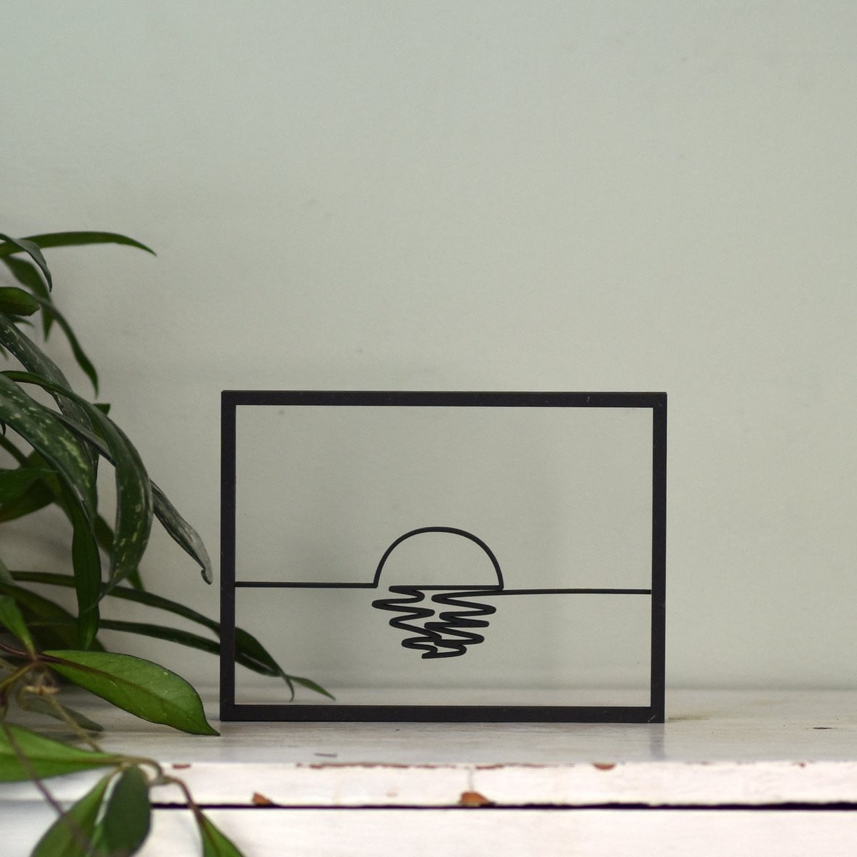 Houten lijstje Floating Frames Zonsondergang
