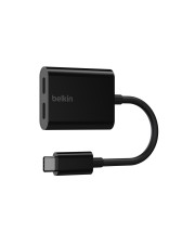 Belkin USB-C AUDIO+CHARGE ADAPTER Schwarz (F7U081BTBLK)
