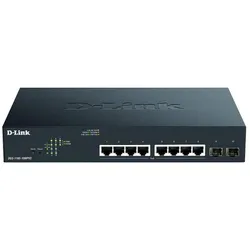D-Link DGS-1100-10MP V2 (10 Ports), Netzwerk Switch, Schwarz