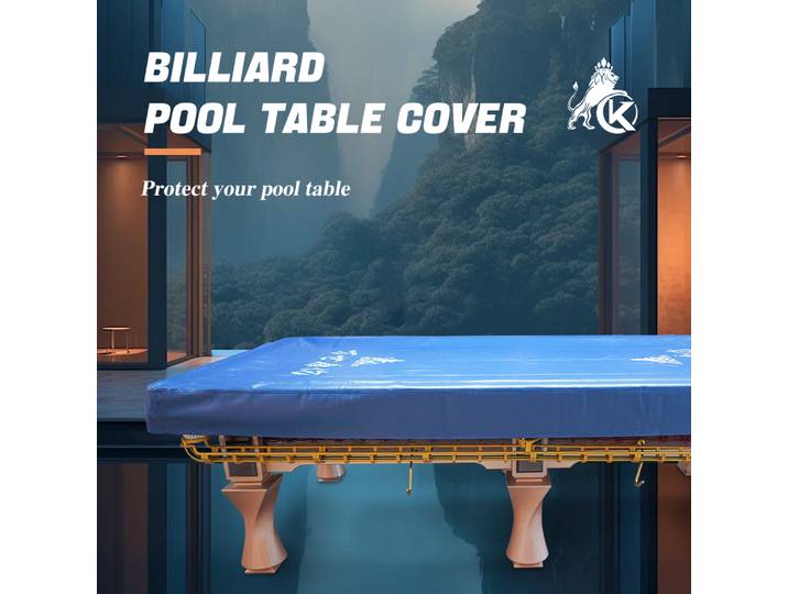 KONLLEN Housse de Table de Billard en Similicuir Robuste, Housse imperméable et indéchirable pour Table de Billard