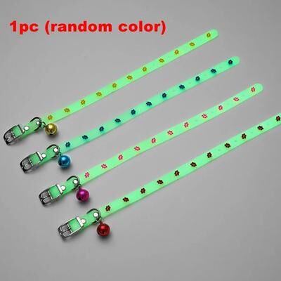 Uplift Essentials Luminous Glow in the Dark Fluorescent Pet Safety Collar paw