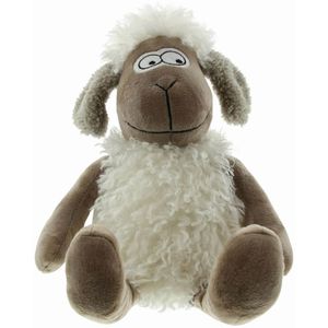 Frank-Flechtwaren Türstopper Schaf, aus Stoff, für den Boden, rutschfest, weiß, Höhe 25 cm