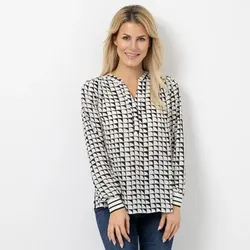 EVA LUTZ Bluse Lilly halbe Knopfleiste 100% recycelte Fasern leger weit