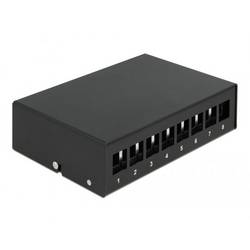 Delock 43413 Patch-Panel Schwarz Unbestückt