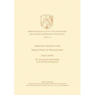 Moderne Probleme der Pflanzensystematik, Taschenbuch von Hermann Merxmüller, VS Verlag für Sozialwissenschaften, 978-3-663-00794-4