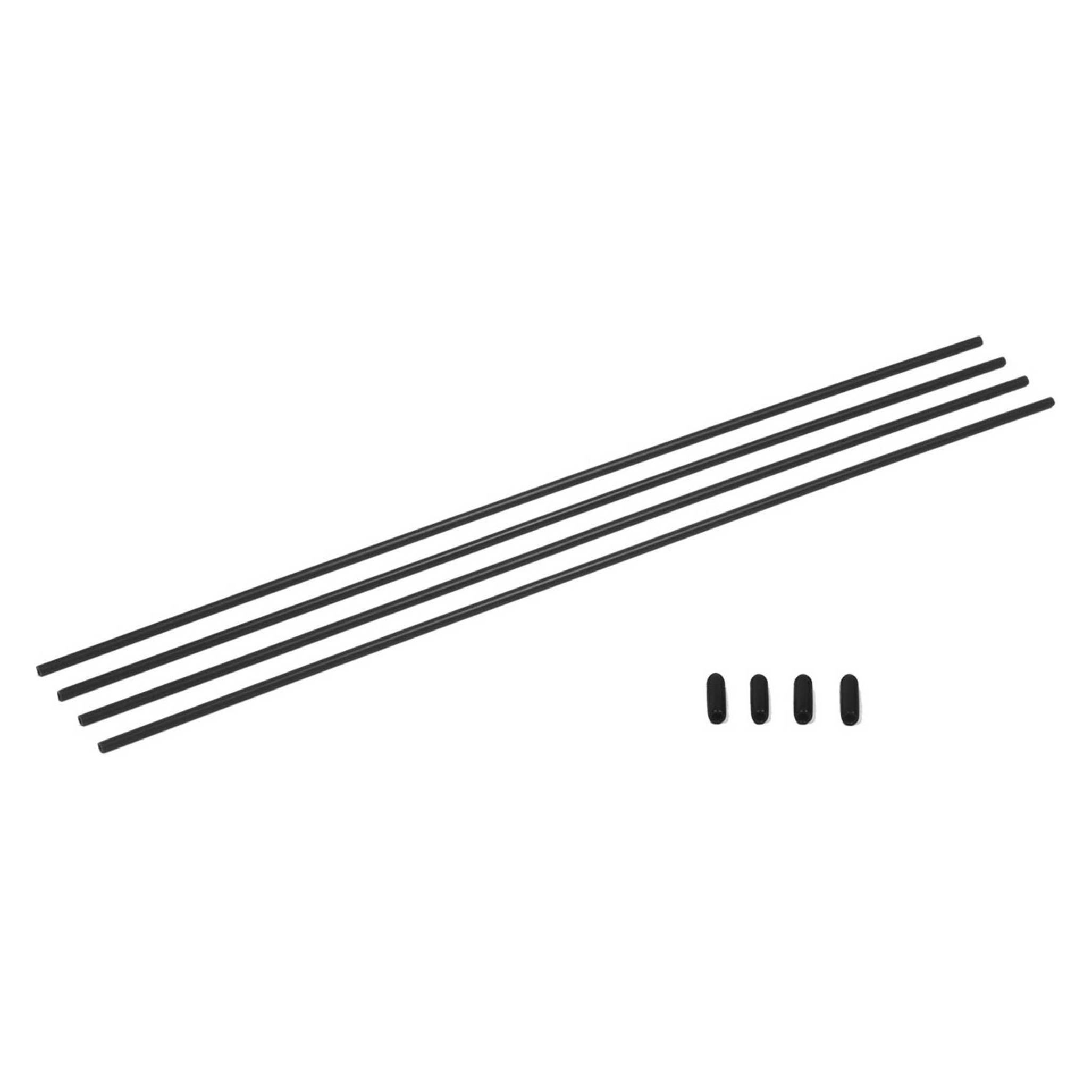 Carson Antenna Tube Black 4Pcs. (500908115)