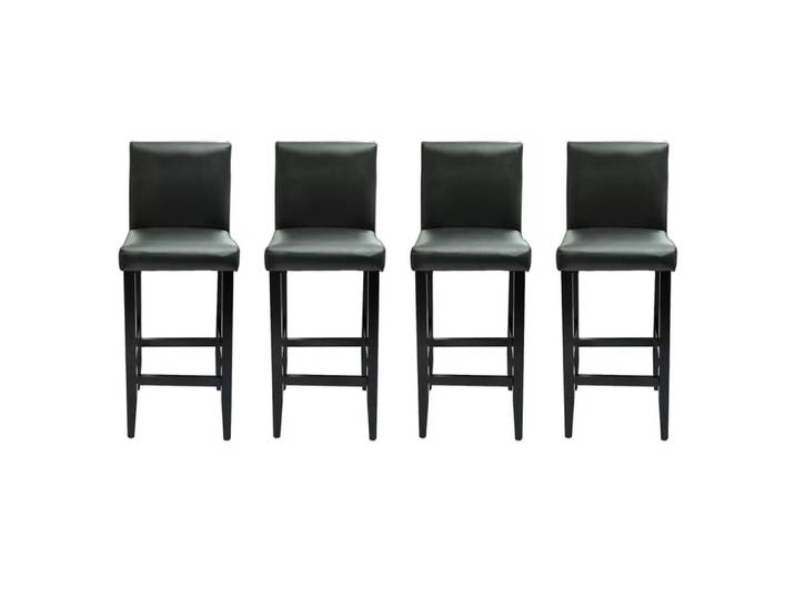 VidaXL - Barhocker kunstleder, One Size, Schwarz