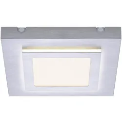 LED-Deckenleuchte, Master, aluminiumfarben, 30x30cm, modern, quadratisch