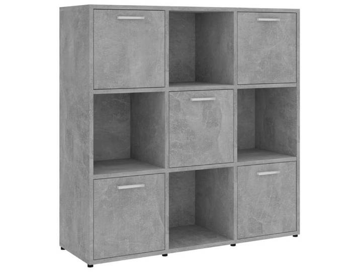 CLOUD Étagère salon Bibliothèque Gris béton 90x30x90 cm Bois d'ingénierie CHYNEW3413249