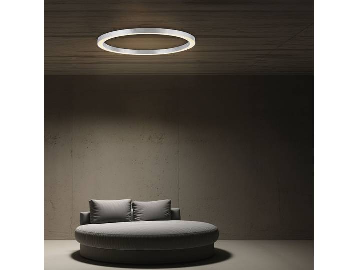 Plafonnier LED Lines Round, couleur diamant, Ø 70 cm, CCT - PURE PURE Lines Round - Salon / séjour - Moderne - Métal - Rond