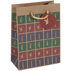 5x Sigel, Geschenkverpackung, Weihnachts-Geschenktte "Cut-out style", klein (1x)