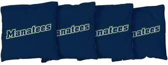Skip's Garage State College of Florida Manatees Blue Cornhole Bags