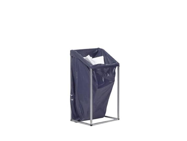 PROREGAL Robuster Müllsackhalter aus Vierkantrohren für 240 Liter, HxBxT 119x63x54cm Stahl Silber Mülleimer Abfalleimer Müllkorb