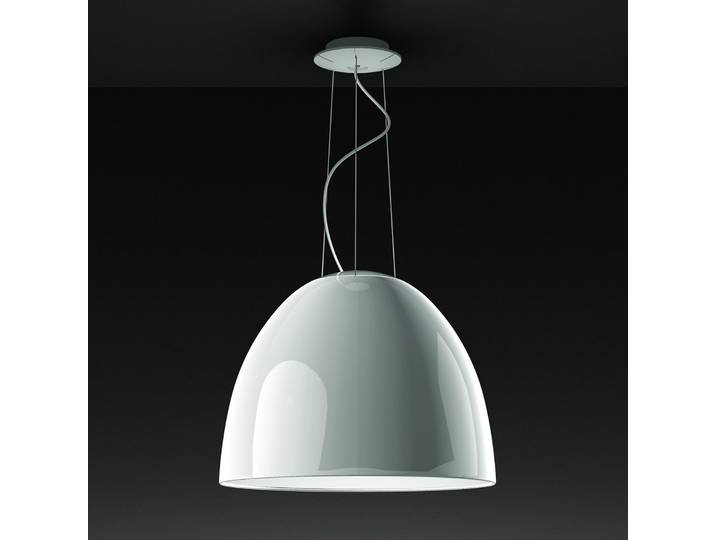 Nur Gloss S Pendelleuchte Weiß - Artemide - Wohnzimmer - Design - Metall - Einflammig
