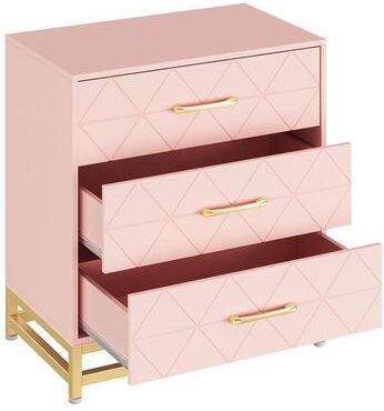 Garvee 3 Drawer Dresser Wood Chest Drawers with Storage for Closet