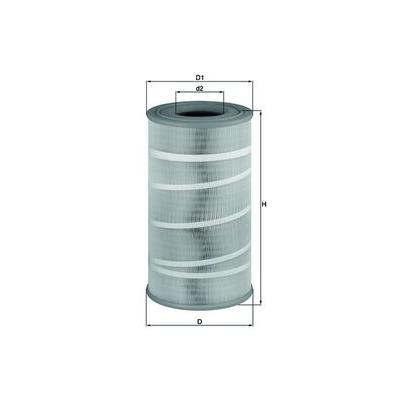 MAHLE Luftfilter LX 7210/7 256mm für MAN