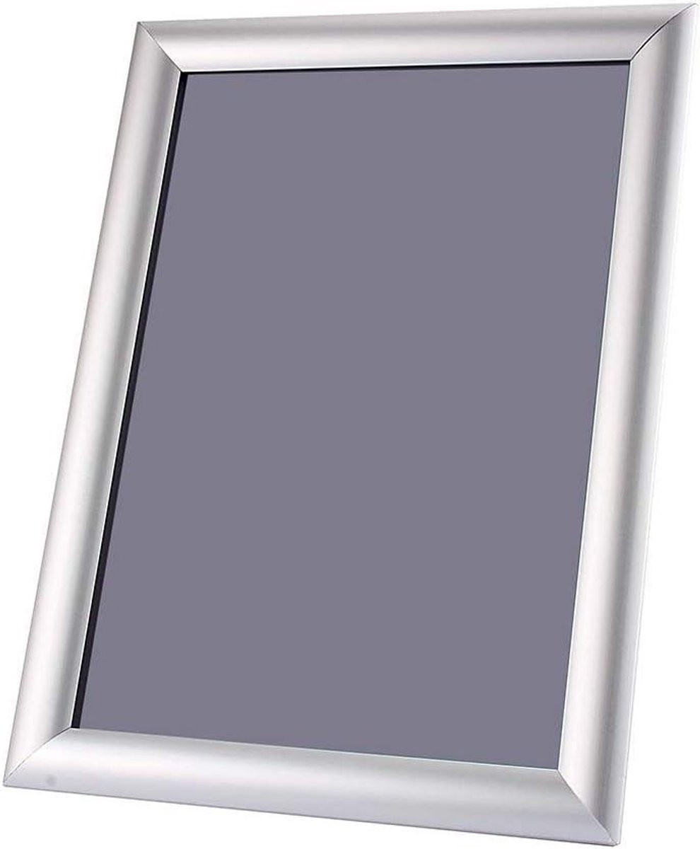 Aluminium Fotolijst Klikframe A4 Zilver met Waterdichte PVC Hoes