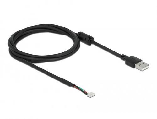 Delock USB-Kabel USB 2.0 USB-A Stecker, Pfostenstecker 4pol. 1.50m Schwarz 96001