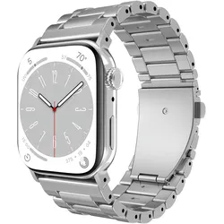 Just in Case Watchstrap für smartwatch (Titan), Uhrenarmband, Silber
