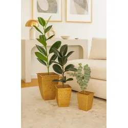 möbel direkt online Blumentopf-Set 3tlg. Hannes goldfarben