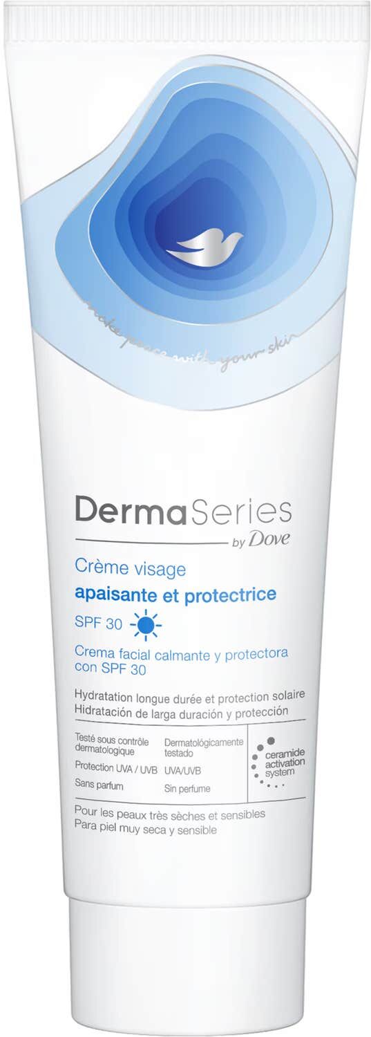 Dove Dermaseries Crema Facial Calmante y Protectora SPF30 50ml