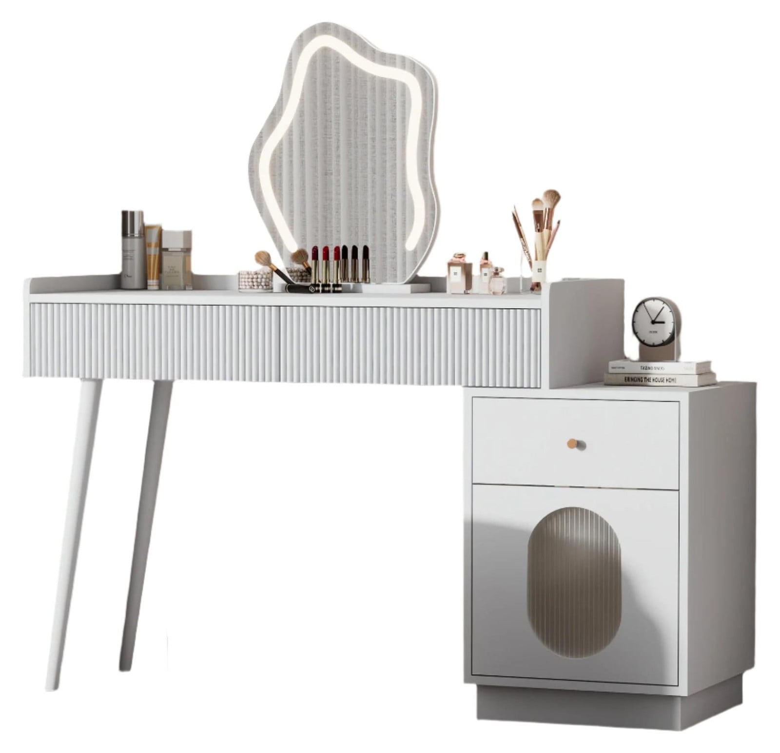 Selius Witte Kaptafel met LED-verlichting