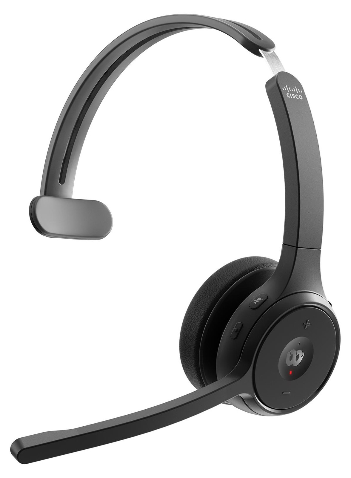 Cisco Headset 721 Over-ear Bluetooth Draadloze Hoofdtelefoon Carbon Black Gecertificeerd voor Cisco Webex