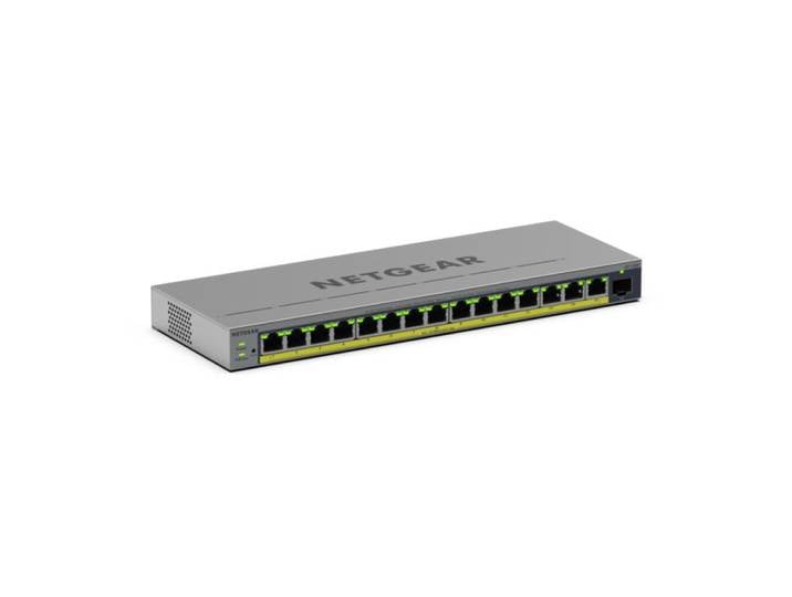 NETGEAR GS116EP, Géré, L2/L3, Gigabit Ethernet (10/100/1000), Connexion Ethernet, supportant l'alimentation via ce port (PoE) GS116EP-100EUS