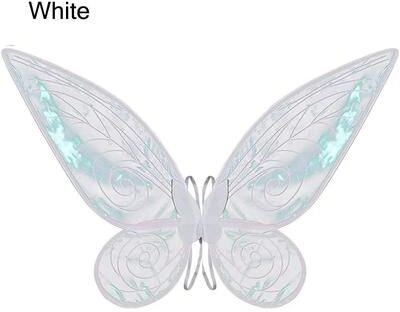 Uplift Picks Butterfly Fairy Wings Costume For Women Girls Halloween Parties Cosplay And Dress Up white