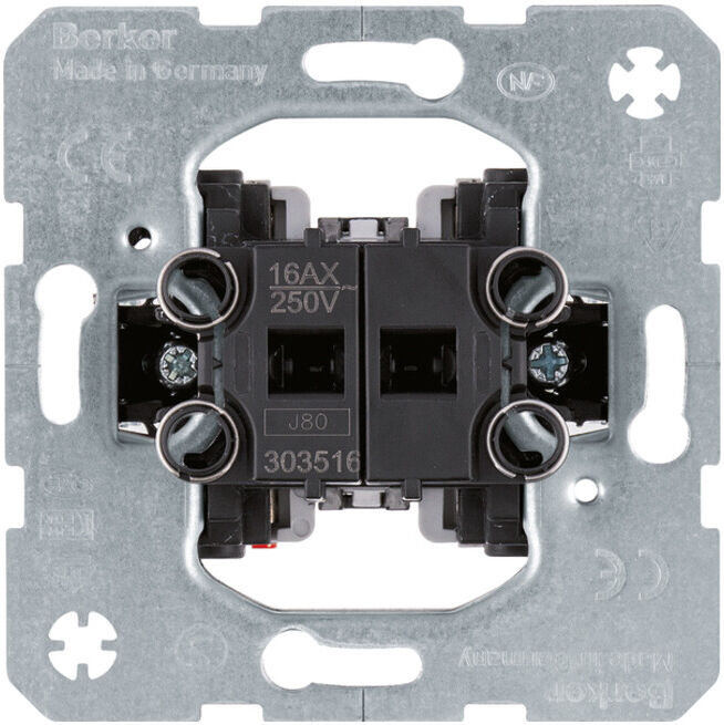 Berker Interrupteur série 16 AX Marche/Inverseur 303516 (303516)