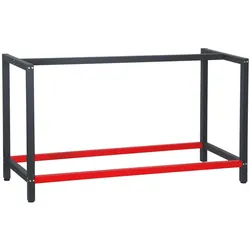 Wiltec, Werkbank + Arbeitsbock, Werkbank Gestell 150x57x81cm Stahl Werkbankgestell Tischgestell Werktisch (57 cm, 150 cm)