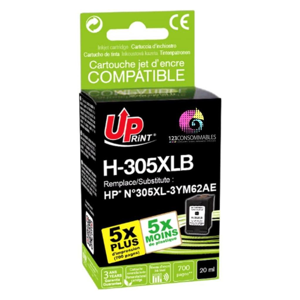 Print Druckerzubehör Uprint UPrint HP 305XLB Schwarz (BK) (3584770904432)