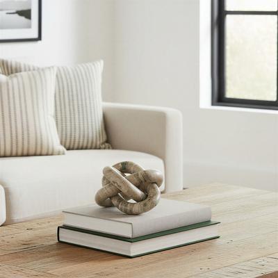 Storied Home "Decorative Interlocking Marble Chain with 3 Links - 6.0""L x 6.0""W x 6.0""H"