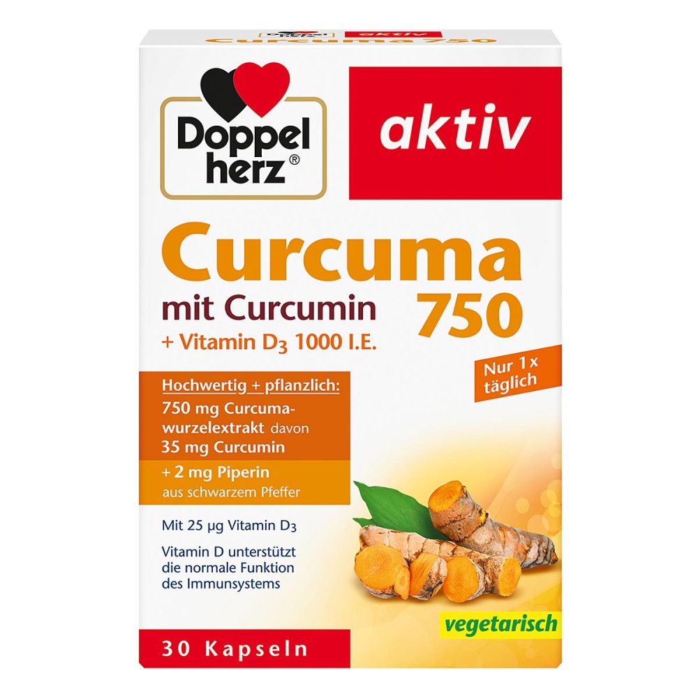 Queisser Pharma GmbH & Co. KG Doppelherz Curcuma 750 Kapseln 15657421
