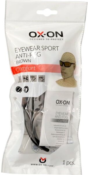 Ox-On Sikkerhedsbrille Sport Anti-Fog Comfort,Brun