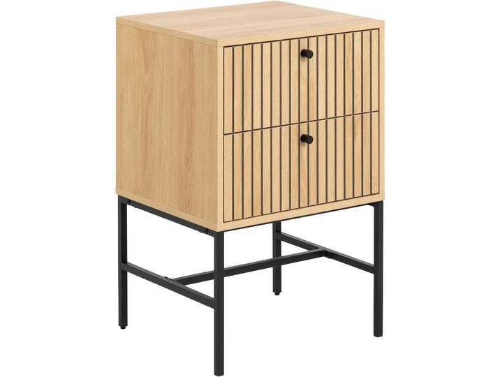Nachttisch Albany natur MDF B 45.6 H 70 cm - Nachttisch