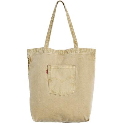 Beuteltasche LEVI'S "LEVIS TOTE", Herren, beige (sunshine afternoon), Denim/Jeans, Baumwolle, Taschen Beuteltasche, aus Denim, mit Außentasche