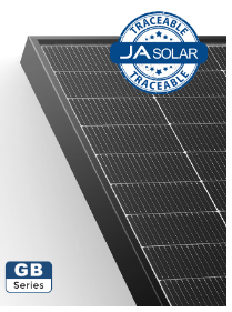 JA Solar 440W N-Typ Bifazial Doppelglas Mono GB Schwarzer Rahmen MC4