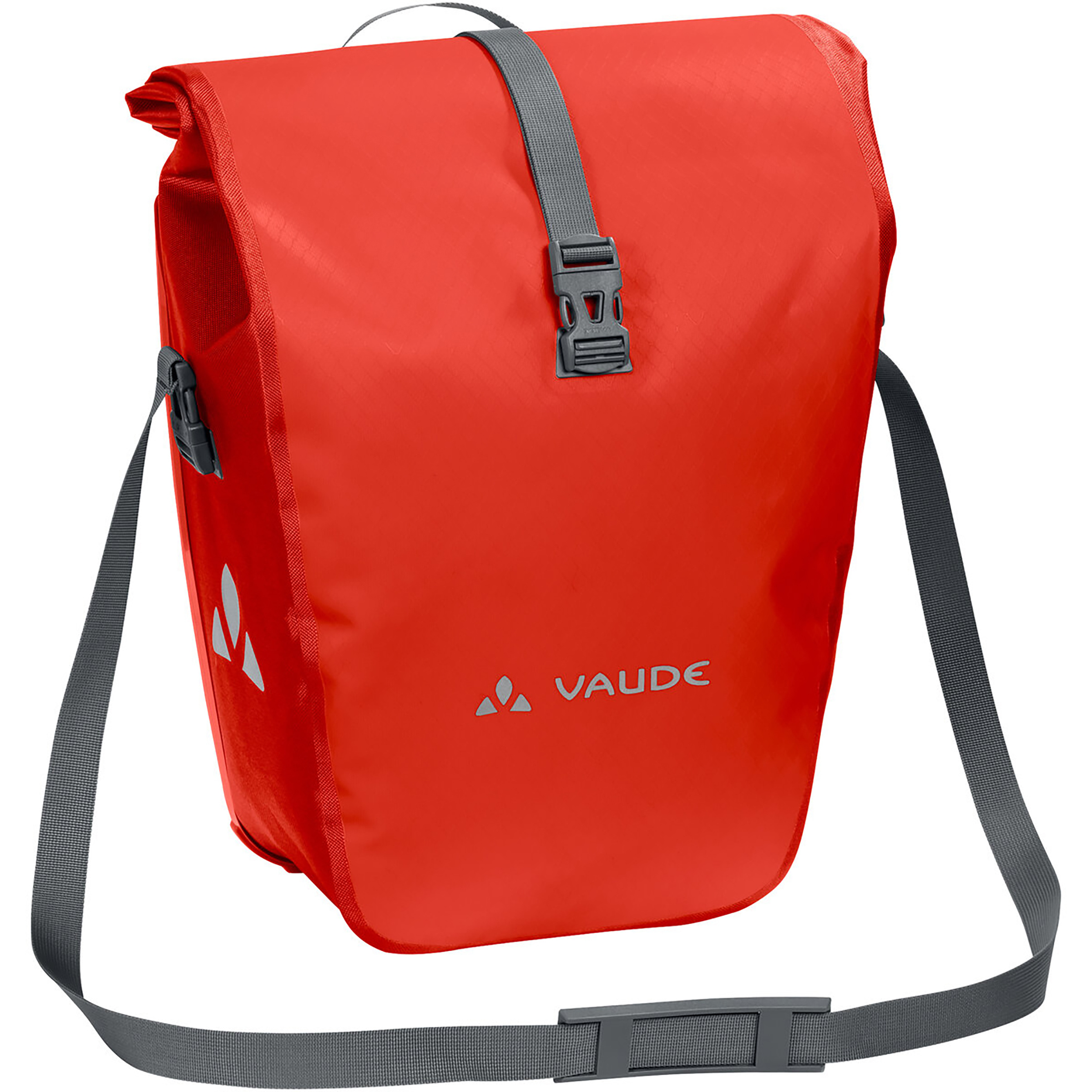 Vaude Aqua Back Single Hinterradtasche Fahrradtaschen rot Größe 24L Bikepacking | Commuting Wasserdicht Wasserabweisend