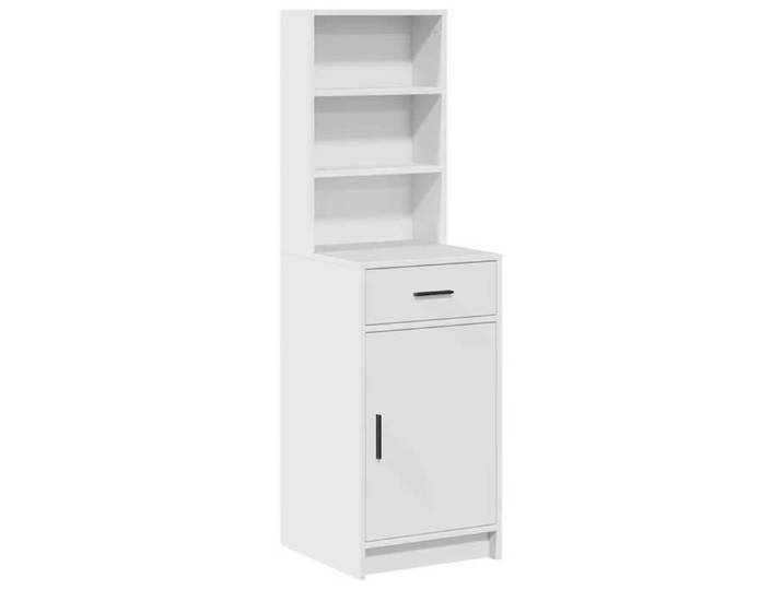 Top 2026@Meuble cuisine rangement hau Blanc - SWEETY® Haut Armoire Blanc 40x40 5x135cm - bois d'ingénierie 172831