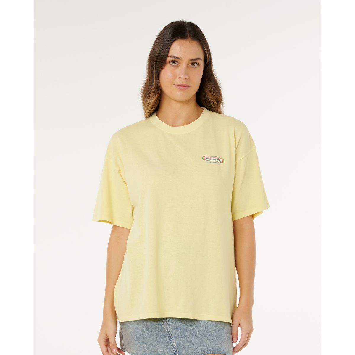 RipCurl Surf Revival Heritage Tee pastel yellow (0316) M 0MHWTE-0316-M