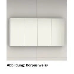 Artiqua Variabler Spiegelschrank, Weiß Matt Touch, 070-SDV-4-171 070-SDV-4-171