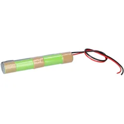 NiMH Notleuchten-Akkupack 2,4V 1800mAh AA HT Stange – L21NIMH1800, 20cm Kabel