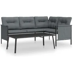 vidaXL, Gartenlounge, Sadonia (Tisch + Eckteil)